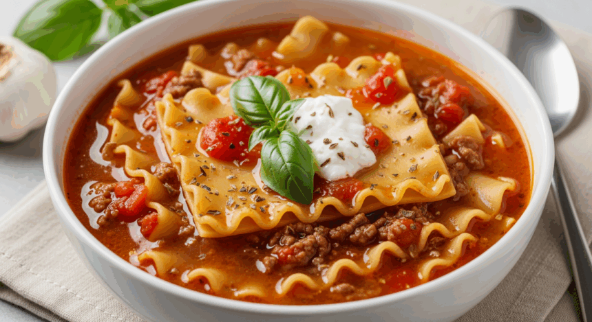 Italian Lasagna Soup