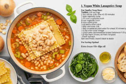 Vegan White Lasagna Soup