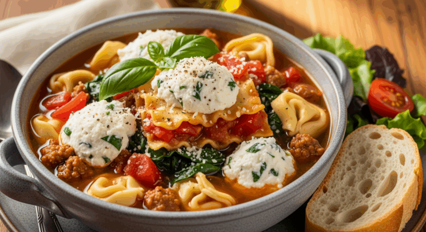 Lasagna Tortellini Soup