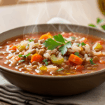 Healthy Lentil And Rice Soup