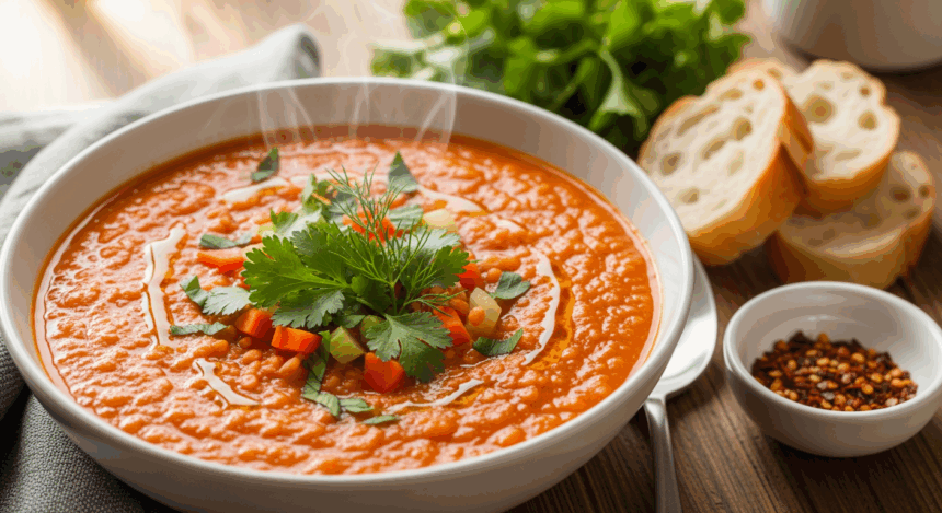 Red Lentil Soup With Herbs