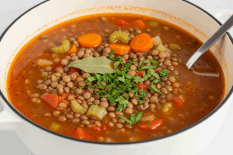 Greek Lentil Soup With Lemon