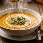 Bowl Of Pumpkin Lentil Soup