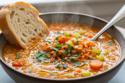 Quick Cooked Lentil Soup