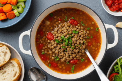 Simple Lentil Soup Dinner