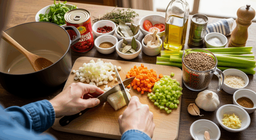 Lentil Soup Recipe Preparation