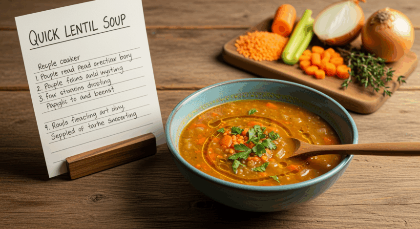 How To Make Lentil Soup Fast