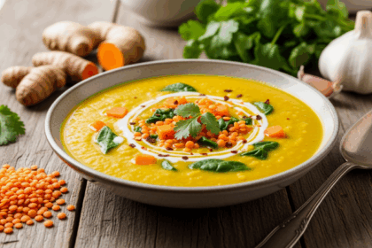 Golden Turmeric Lentil Soup Recipe