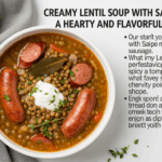Creamy Lentil Soup With Sausage