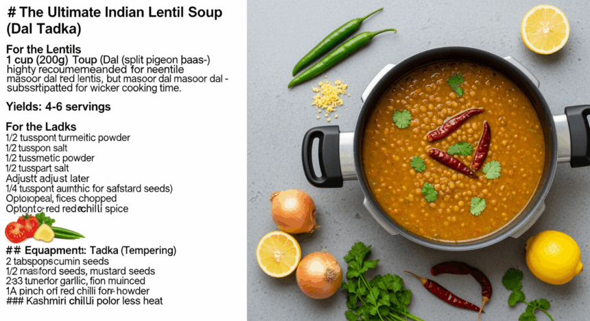 How To Make Indian Lentil Soup