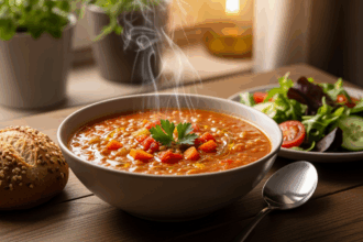 Healthy Lentil Soup Dinner