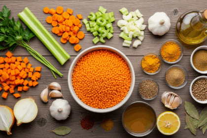 Vegetarian Lentil Soup Ingredients