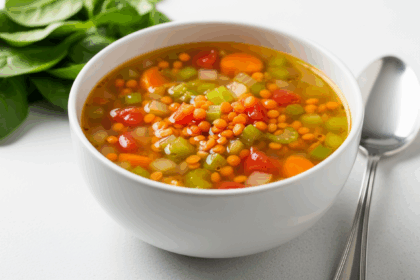Lentil Soup With Turmeric Powder