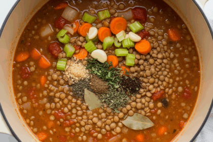 Lentil Thickened Soup Recipe