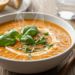 Creamy Lentil Soup With Basil