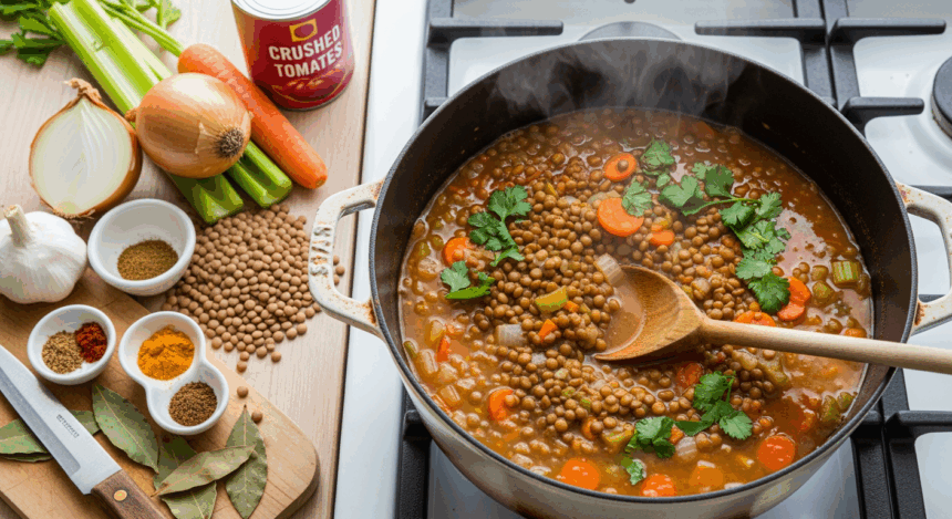 Easy Lentil Soup Preparation
