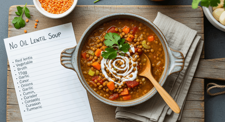 Lentil Soup Recipe No Oil