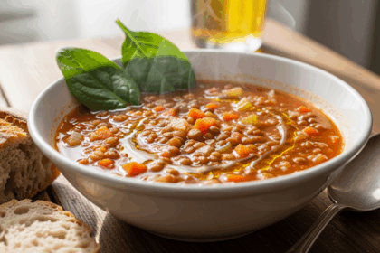 Hearty Lentil Soup With Spinach