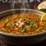 Lebanese Lentil Soup With Rice