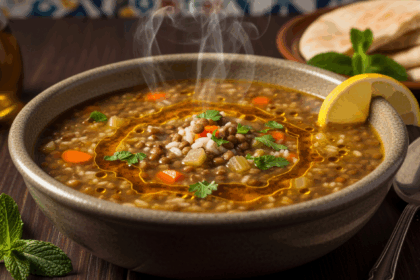 Lebanese Lentil Soup With Rice