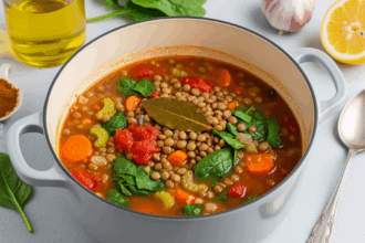 Homemade Lentil Soup Winter