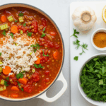 Mediterranean Lentil Soup With Rice