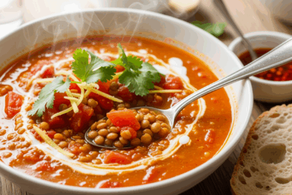 Lentil Soup With Tomatoes And Ginger