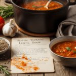 Rustic Tomato Lentil Soup Recipe