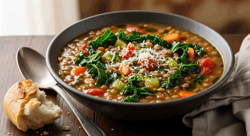 Italian Lentil Soup With Kale