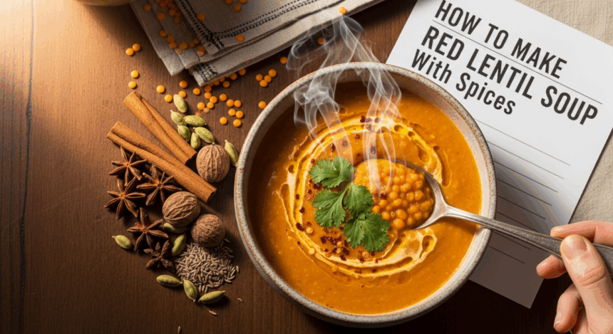 How To Make Red Lentil Soup With Spices