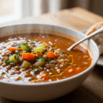 Homemade Lentil Soup Comfort Food