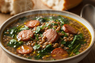 Lentil Soup With Sausage And Greens