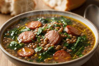 Lentil Soup With Sausage And Greens