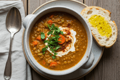 Homemade Creamy Lentil Soup