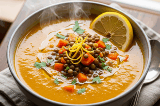 Lentil Carrot Lemon Soup Recipe