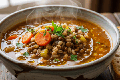 Pearl Barley And Lentil Soup