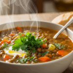 Homemade Lentil Soup With Herbs
