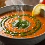 Zesty Red Lentil Tomato Soup