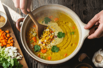 Cooking Yellow Lentil Soup