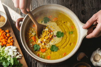 Cooking Yellow Lentil Soup