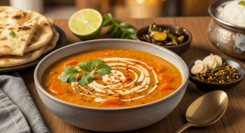 Carrot Lentil Soup Recipe Indian
