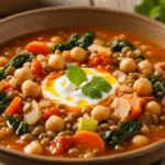 Vegetarian Chickpea Lentil Soup