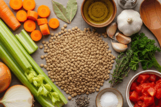 Classic Lentil Soup Ingredients