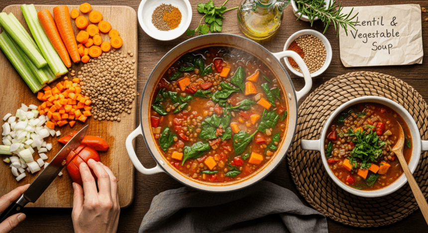 How To Make Lentil And Vegetable Soup