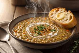 Creamy Lentil Soup Dinner