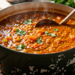Lentil Soup In Pot