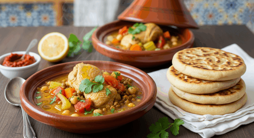 Moroccan Chicken Lentil Soup Recipe