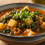 Vegan Potato Kale Lentil Soup