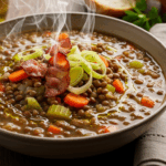 Lentil Soup With Bacon And Leeks