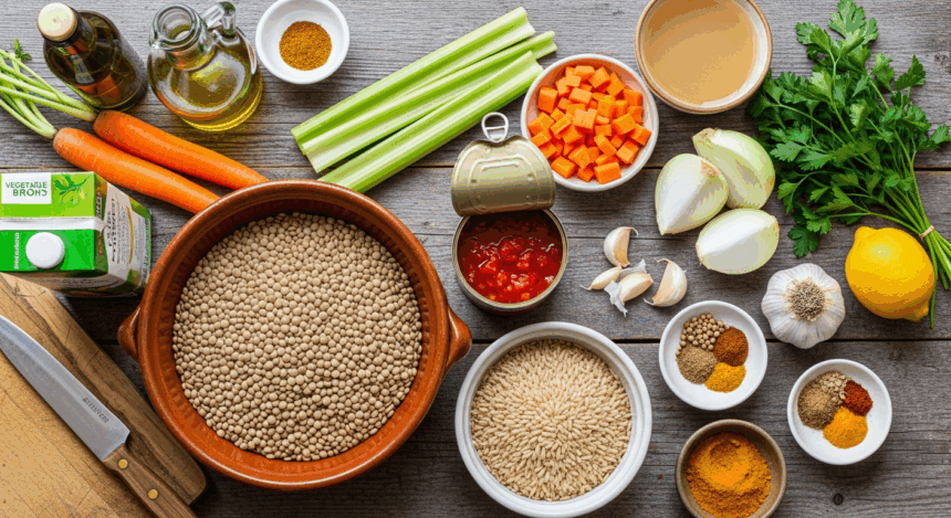 How To Make Lentil Soup With Brown Rice